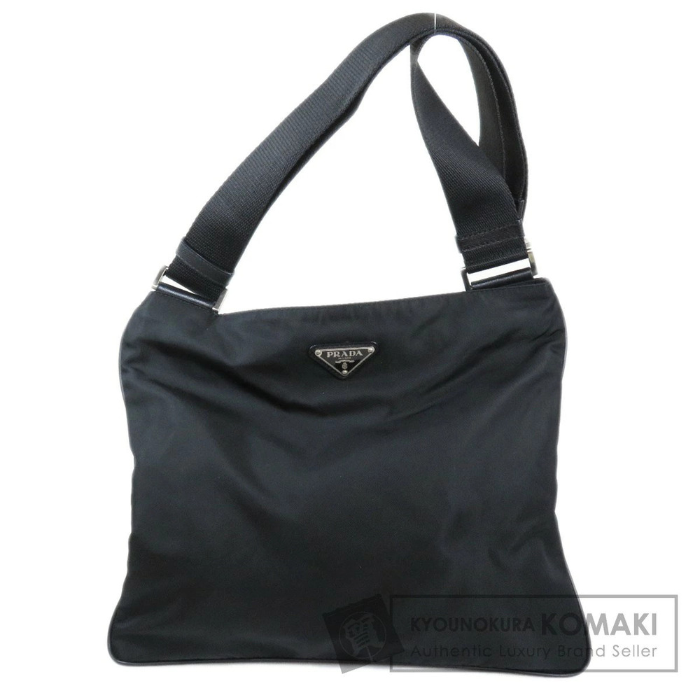 Prada Tessuto Crossbody Plate shoulder bag